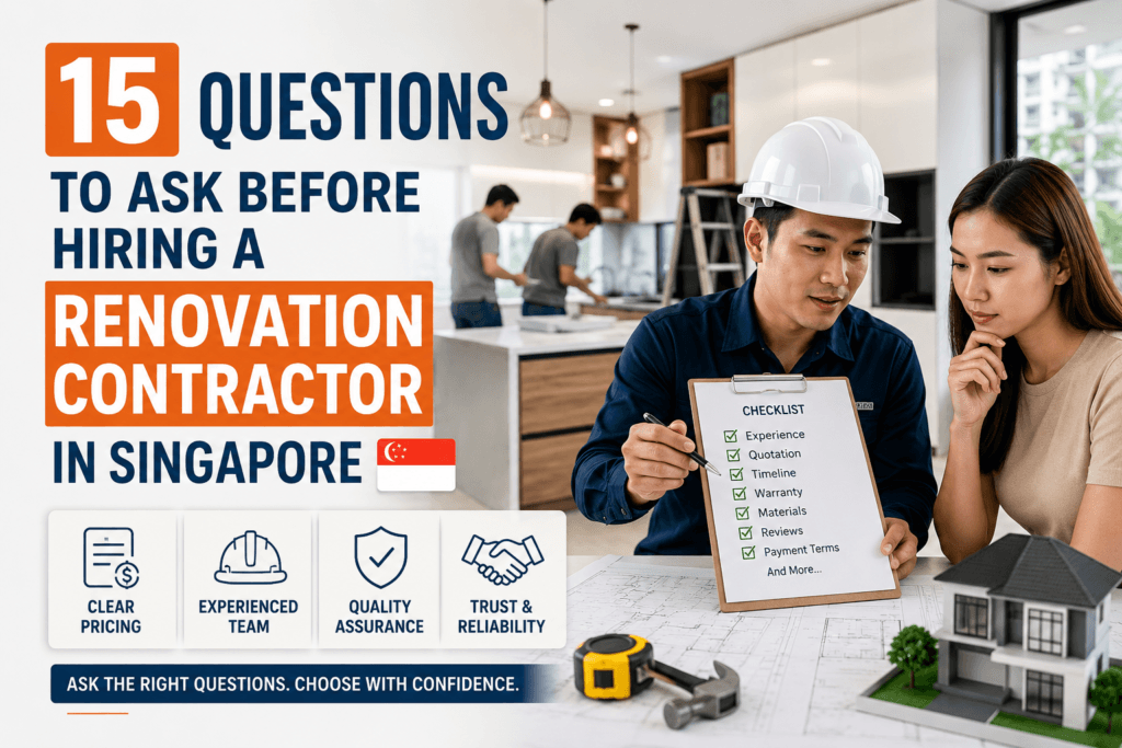 15 Questions to Ask Before Hiring a Renovation Contractor in Singapore
